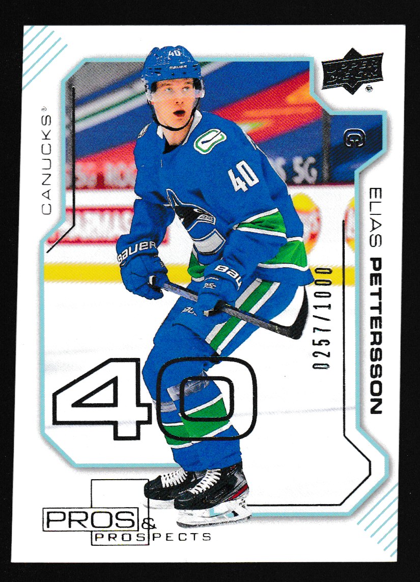 (image for) 2020-21 UD Pros and Prospects #PP25 Elias Pettersson 257/1000